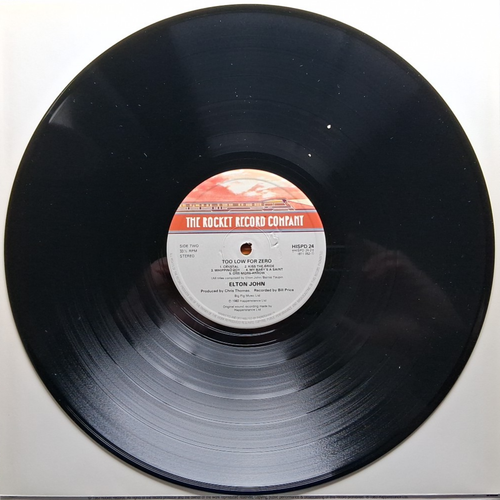 Elton John Rocket Phonogram HISPD 24 Too Low For Zero UK 12" Vinyl LP Sleeve - Picture 8 of 15