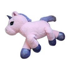 UNICORN PLUSH 36" STUFFED ANIMAL LARGE Pink Purple Glitter Feet HORSE JUMBO TOY
