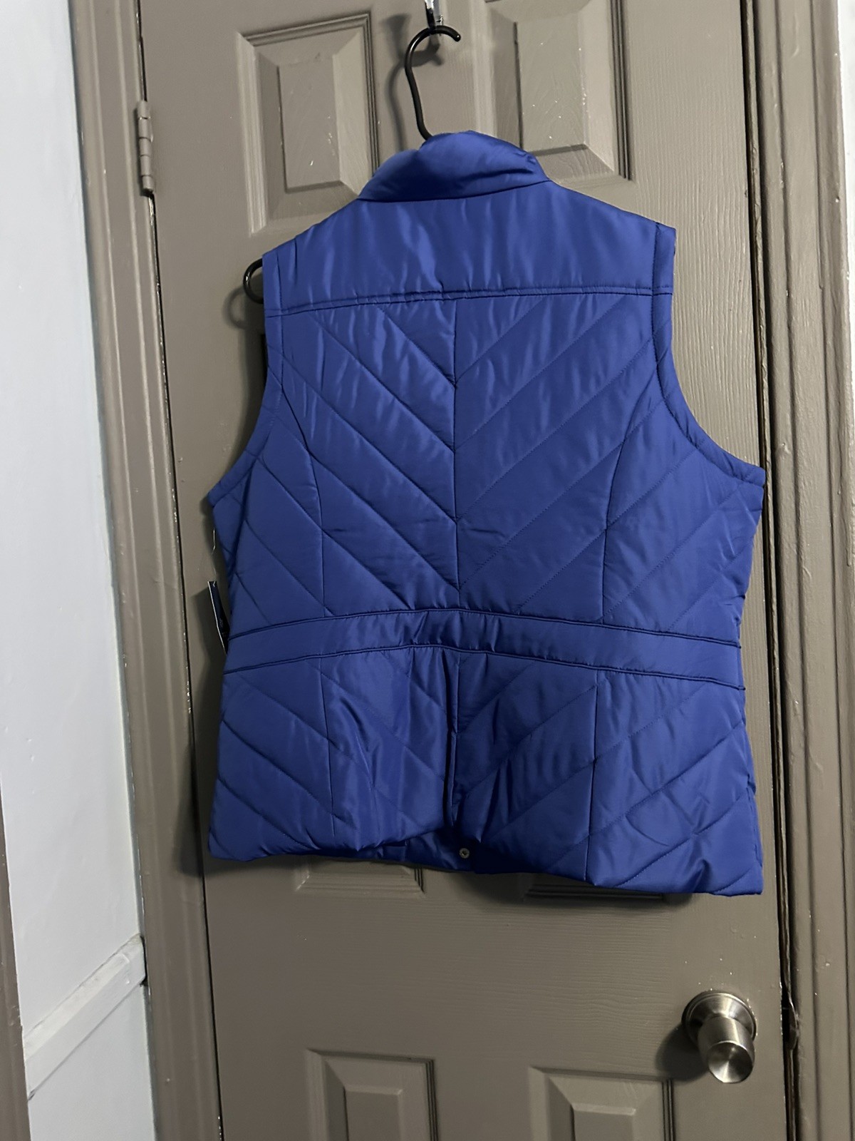 Izod XL Blue Puffer Vest Ladies Snap Closure image 6