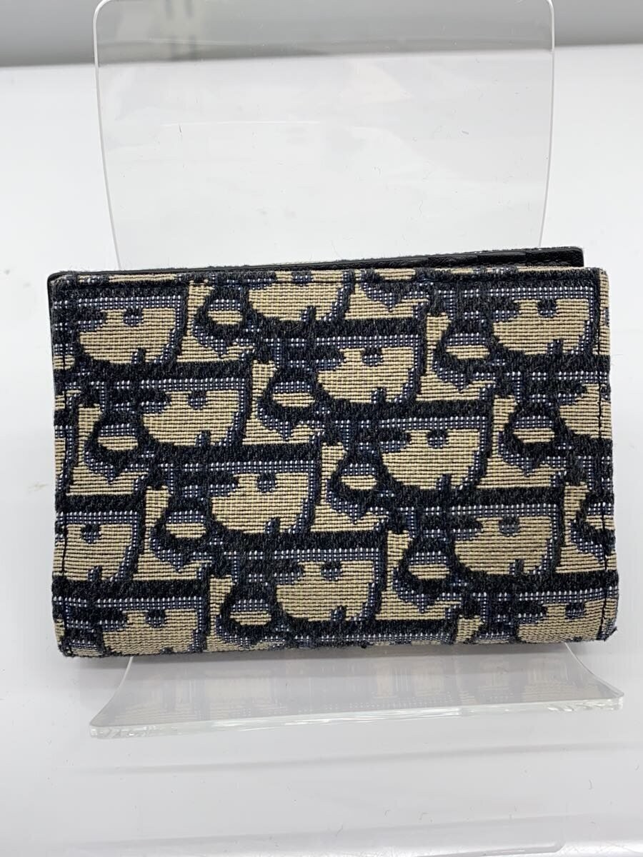 Christian Dior Card Case Canvas BEG All-over Pattern Women's 12-BO-1210 Oblique  thumbnail 2