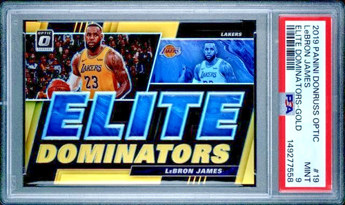 LeBron James [Gold Vinyl 1/1] #15 2016 Panini Donruss Optic card