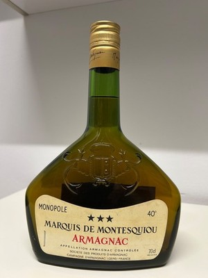 Armagnac   MONOPOLE   ''Marquis de Montesquiou'' in edler 0,7 ltr. Flachflasche