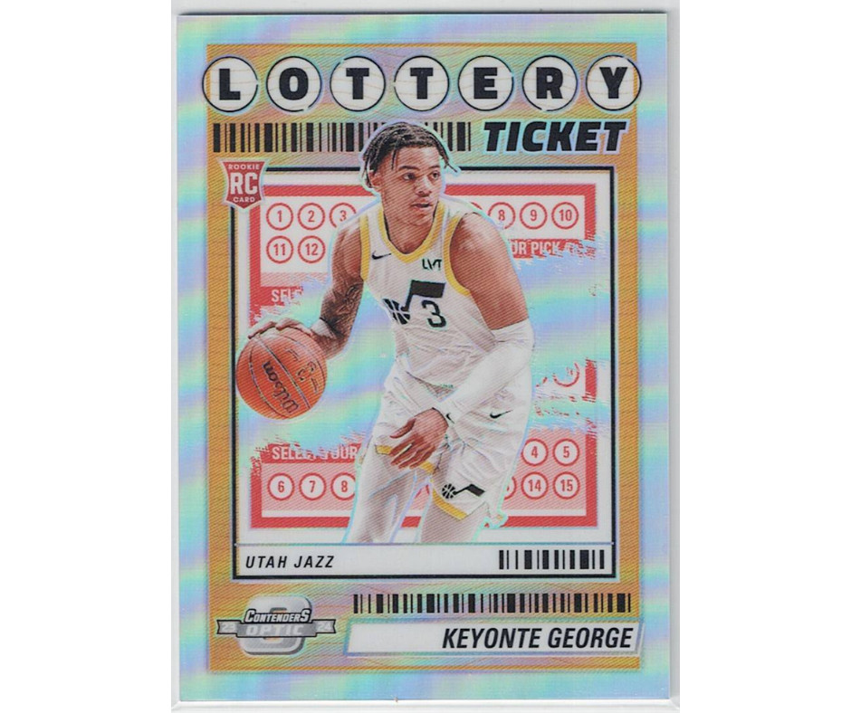 2023-24 Panini Optic Contenders Silver Holo Lottery Ticket #14 Keyonte George