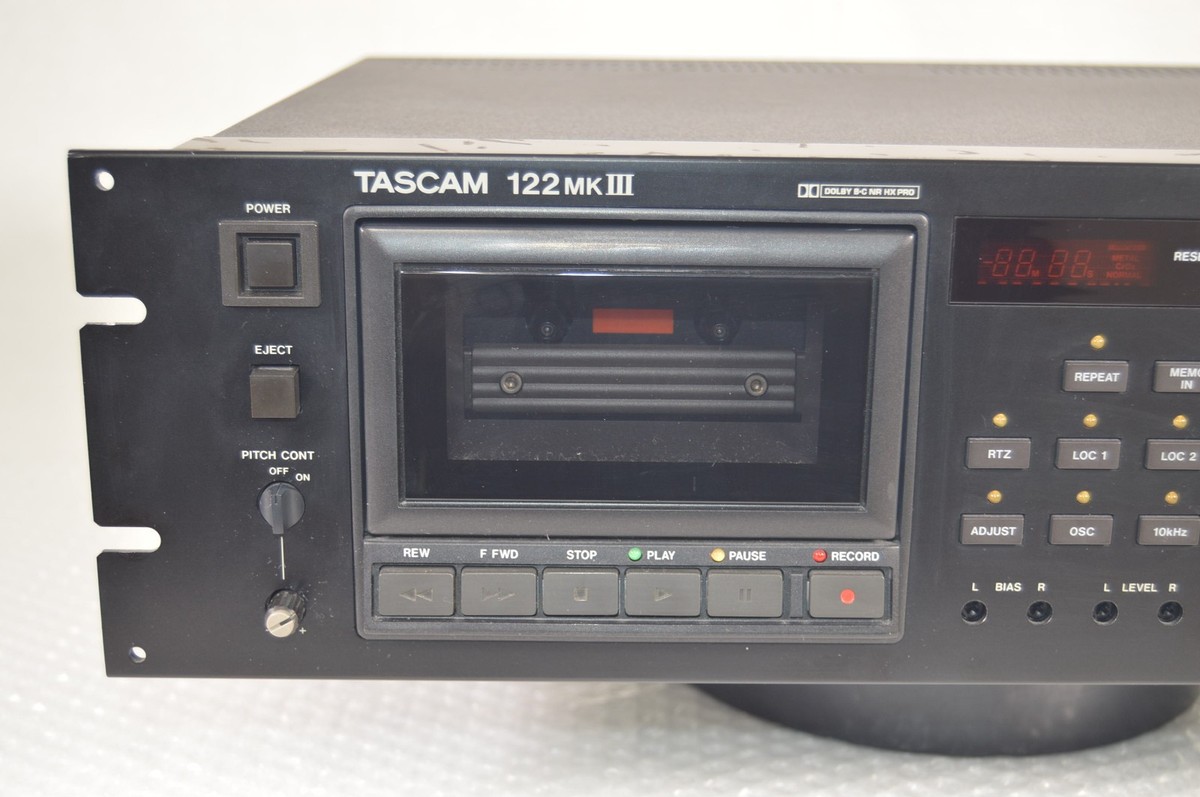 Tascam 122 MKIII MK3 Professional 3-Head Cassette Deck Tested