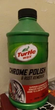 Sealed Turtle Wax Chrome Polish & Rust Remover Metal Shiner Wheels. Logo