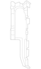 Genuine Mercedes-Benz Air Duct Segment 167-50...