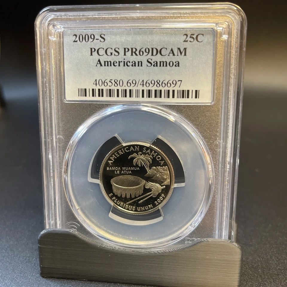 2009 S American Samoa Low Mint Washington Quarter  PCGS PR69 DCAM #4698667 - Image 2 of 4