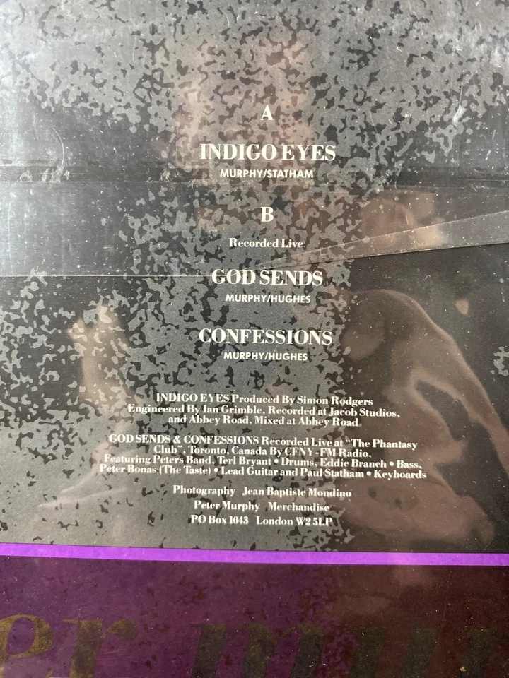 peter murphy indigo eyes blue lp Foto 3 de 4