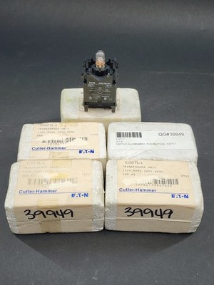 Set Of 5 CUTLER HAMMER E22TL1 LIGHT MODULE TRANSFORMER UNIT WITH LAMP NEW IN BOX