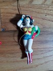 VINTAGE 1979 SUPERMAN WONDER WOMAN CERAMIC CHRISTMAS ORNAMENTS- NICE CONDITION — photo 3