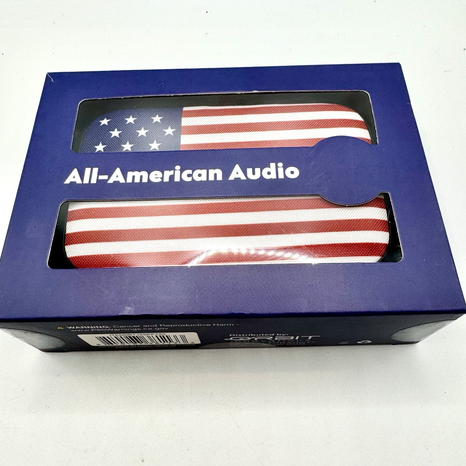 All-American Audio Bluetooth Speaker USA Flag Portable NEW Sealed