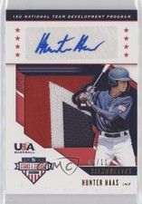 2019 Panini USA Baseball Stars & Stripes Jerseys Prime 2/11 Hunter Haas Auto gl2