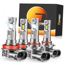Fahren H11 9005 Fog Light Bulbs, H8 9005 100000LM Bulbs with 6500K Cool White