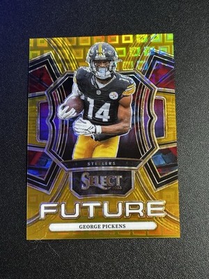 George Pickens 2023 */10* Panini Select Future Gold Prizm #FUT-GPI Steelers