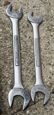 Lot Of 2 Craftsman Jumbo Double Open End Wrench 1-14 1-516 1-38 1-716 Large