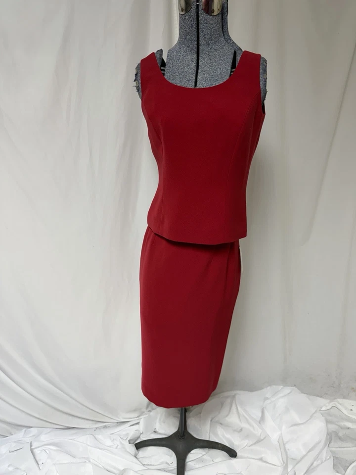 Новый Tahari ASL юбка костюм размер 4P подходит как 2P маленький три изделия комплект напористый - Изображение 3 из 4