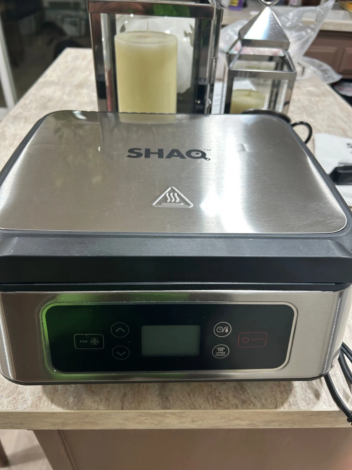 3-in-1 Smokeless Grill and Panini Press SHAQ Model #GMC01 w/ Manual Immac.