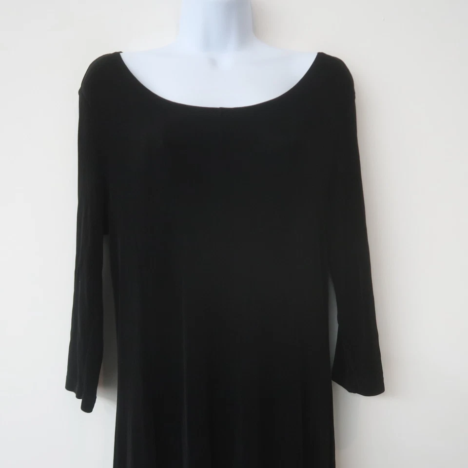 Платье Kiara Midi размер средний без складок дорожное эластичное черное для гостей мероприятий LBD - Изображение 2 из 4