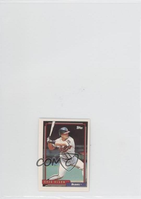 1992 Topps Micro Box Set Greg Olson #39 0s5