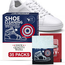 Shoe Cleaner Sneaker Cleaner Wipes 35 Packs Suede Leather Tennis Quick Cleaning