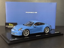 Porsche 911 992 S/T Sonderwunsch Dani Blue Spark 1/18 Scale Dealer Ed. Model Car