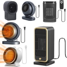 380-1500W Portable Electric Space Heater Winter Hot Air Fan for Desk Indoor Room