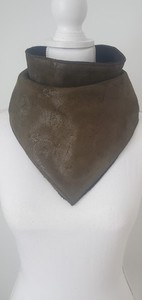 Leather Triangle Bib Facemask motorcycle cowboy