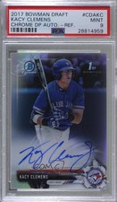 2017 Bowman Draft Chrome Pick Refractor /499 Kacy Clemens PSA 9 MINT Auto g6p