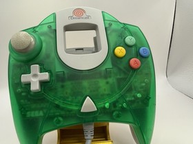 OEM Sega Dreamcast Clear Green Controller HKT-7700 Authentic Tested & Works!