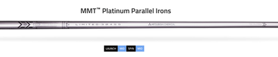 NEW Mitsubishi MMT .370 Platinum Parallel Tip Iron Shafts - Choose