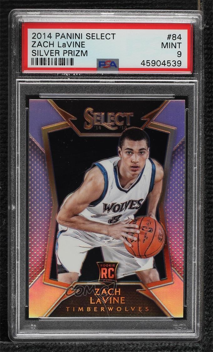 2014-15 Panini Select Concourse Silver Prizm Zach LaVine #84 PSA 9 MINT d3i