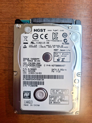 WIN 11 ASUS UX302LA UX302L HGST Z5K500-500 500GB HDD HARD DRIVE H2T500854S7