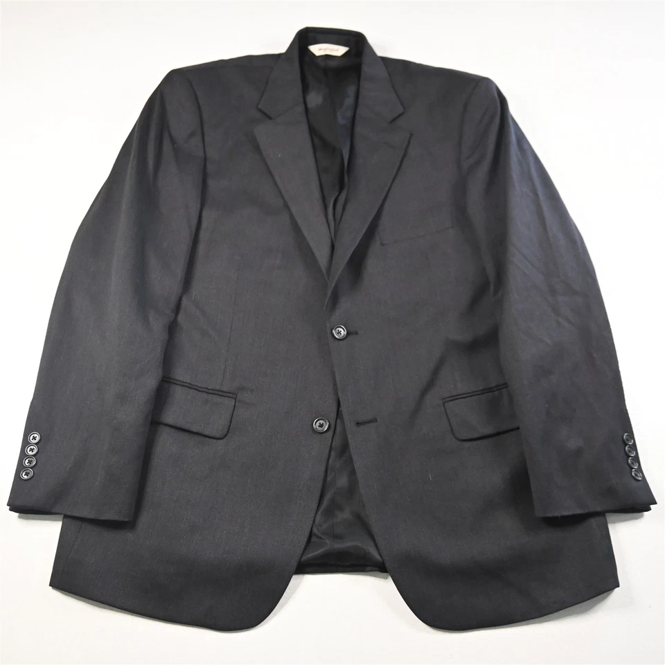 Pronto Uomo 43R 36x30 Gris 100% Lana Hombre Chaqueta Pantalones Traje Foto 2 de 4