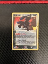 Umbreon Gold Star 17/17 Celebrations Classic Collection Holo Card NM Condition