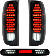 2007-2013 Silverado 1500 2007-2014 2500HD 3500HD LED Tail Light  Compatible Repla