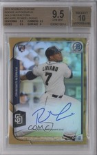 2015 Bowman Chrome Rookie Gold Refractor 2/50 Rymer Liriano BGS 9.5 Auto 2e6