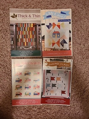 Quilt Patterns, Set Of 4, Used