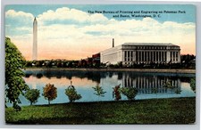 Vintage Postcard Washington DC Bureau of Printing Engraving Potomac