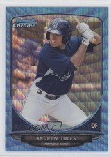 2013 Bowman Chrome Wrapper Redemption Blue Wave Refractor Andrew Toles 2e6