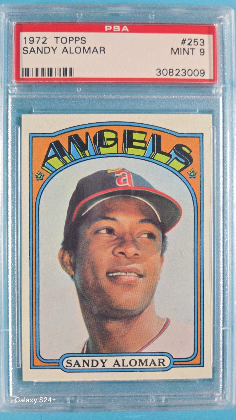 SCREAMING PSA 9 MINT SANDY ALOMAR 1972 TOPPS #253 GRADED VINTAGE MLB *TPHLC-3009