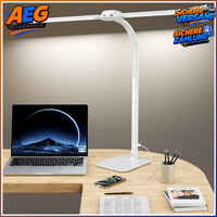 LED Schreibtischlampe Dimmbar Doppelkopf Weiß 24W Tischlampe FüR BüRo Zuhause