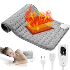 Heizkissen 60x30cm Elektrisch Wärmekissen für Nacken & Rücken Heizmatte Therapie