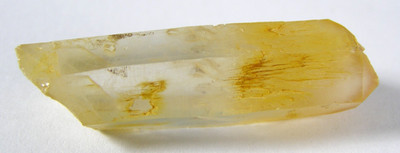 SMALL MANGO QUARTZ CRYSTAL POINT COLOMBIA - 4.0 x 1.1 x 1.0 cms 8.37 gms  #2
