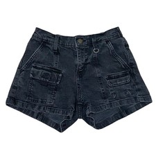 Wild Fable Black Denim Utility Cargo Shorts M...