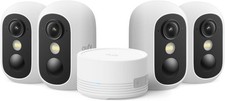 eufy Security eufyCam C35 4 Pack with HomeBase Mini Wireless Indoor/Outdoor IP67