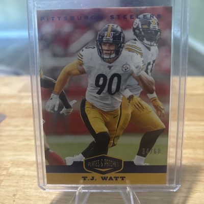 2019 Panini Plates & Patches - T.J. Watt #79 blue /60