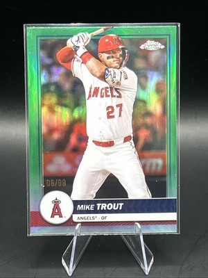 2026 Topps Series 1 Flagship Collection Mike Trout Chrome #1 Green 