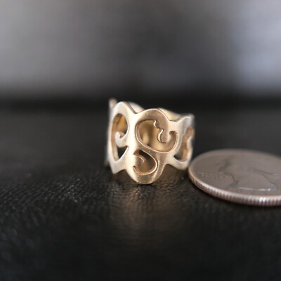 Signed Barse Sterling Silver 925 Scroll Band Ring Size 6 !!!