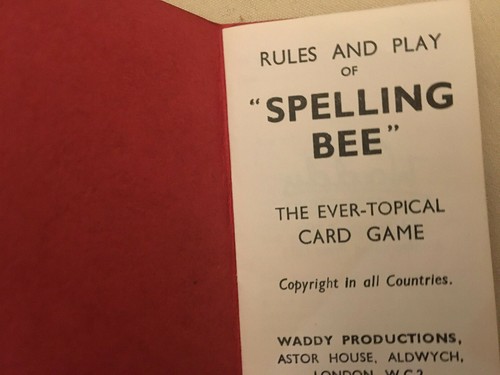 Juego de cartas vintage. Spelling Bee. Waddy Productions. Completo. Reglas franqueo gratuito - Imagen 5 de 9