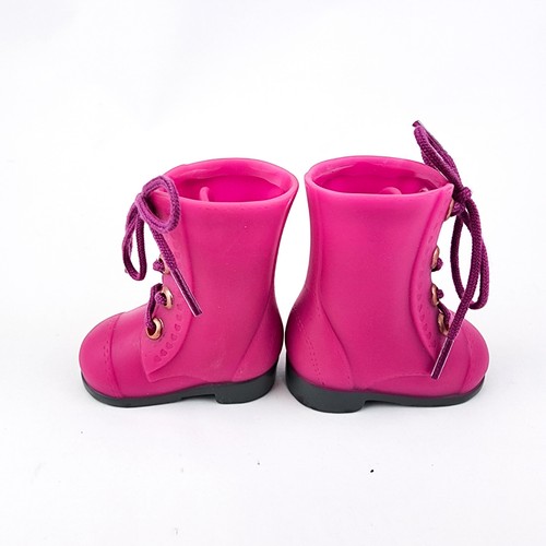 Our Generation Doll Battat Pink Boots Hiking Lace Up American Girl Size Doll - Bild 4 von 5